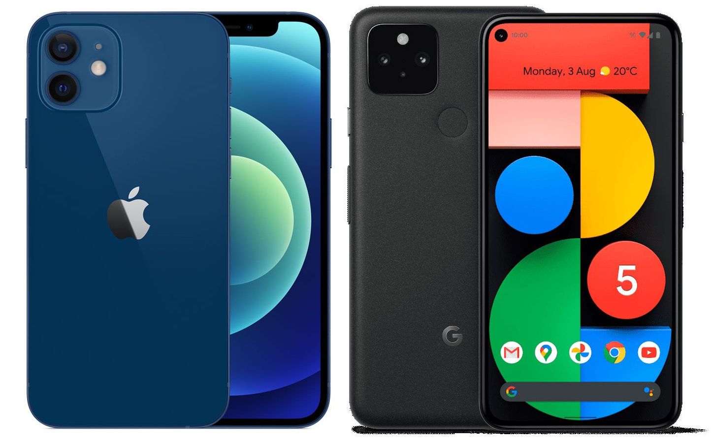 iPhone12とPixel5を比較してみた